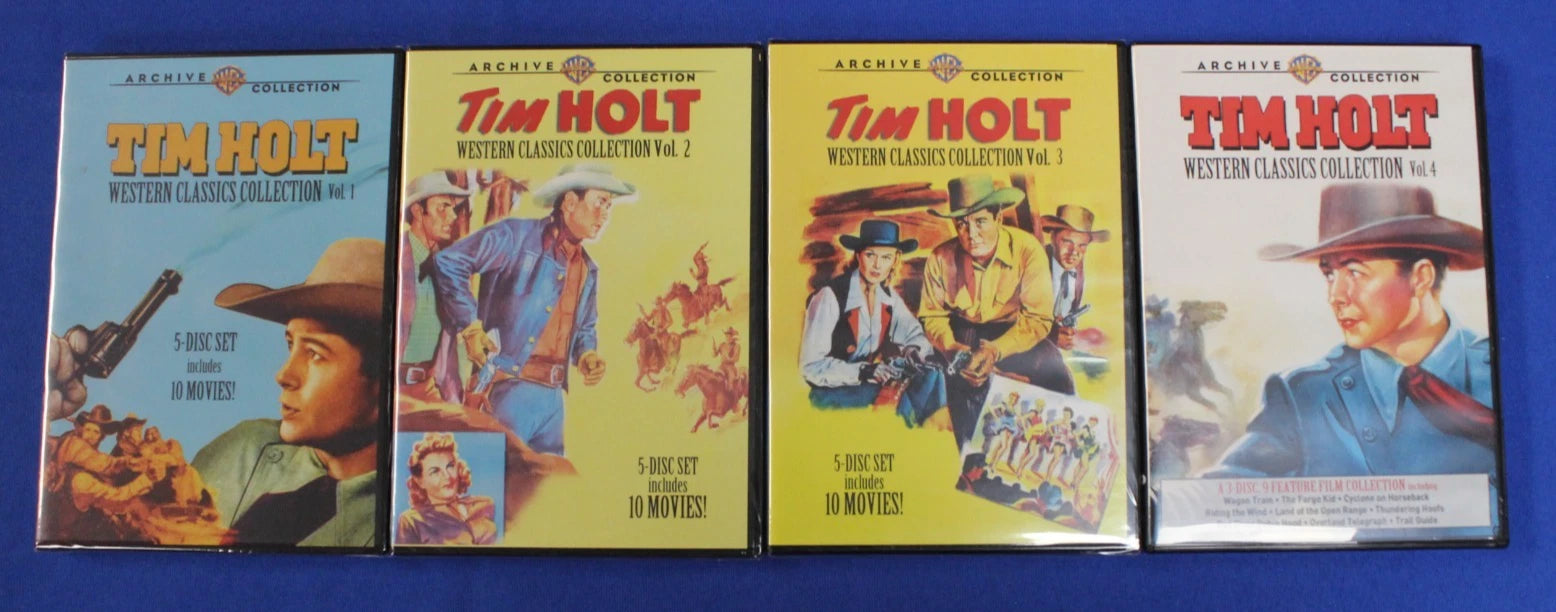 WB Archive Collection Tim Holt Western Classics Collection Volumes 1-4 DVD Set