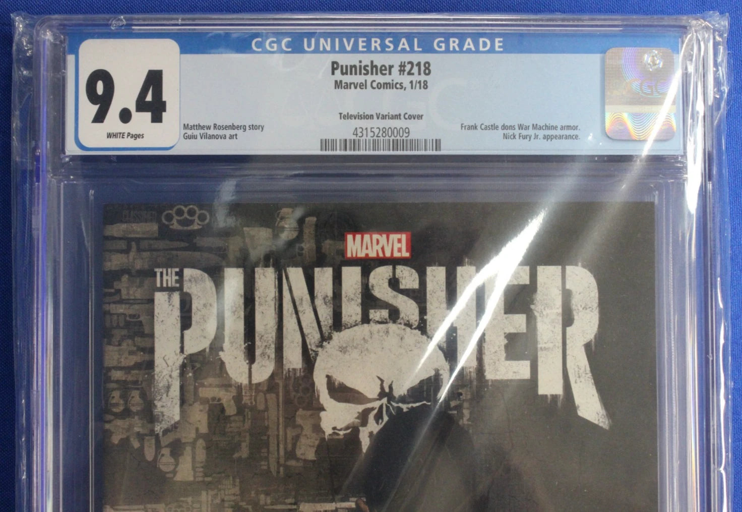 The Punisher #218 Television Variant CGC 9.4 NM