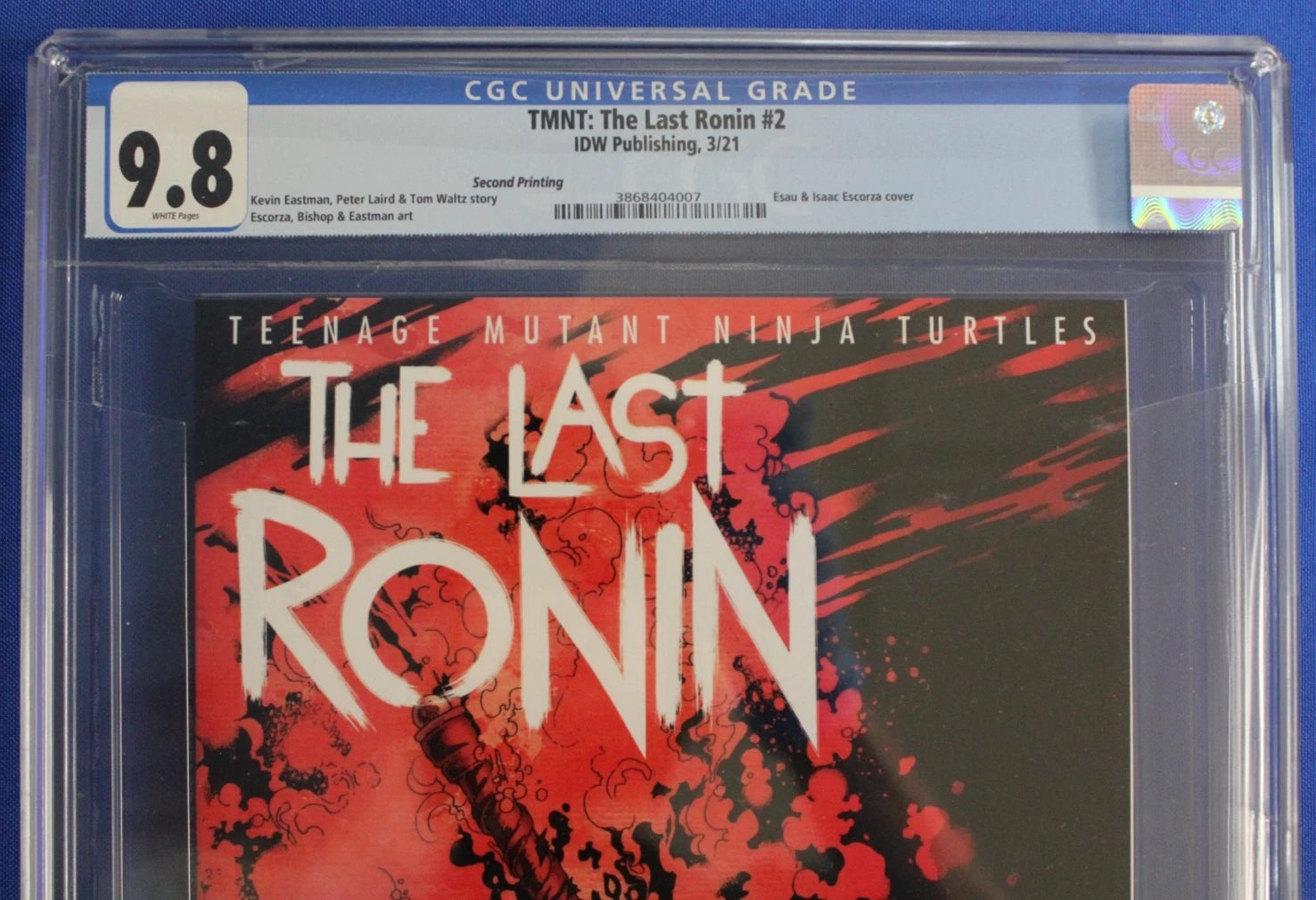 TMNT The Last Ronin #2 2nd Printing Variant CGC 9.8 NM