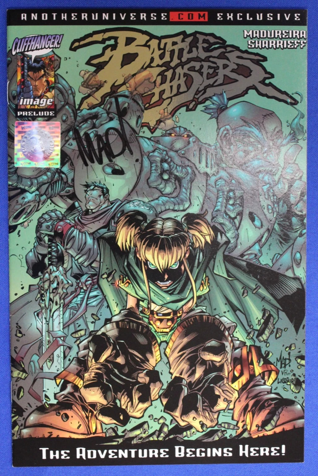 Battle Chasers Prelude Gold Foil Variant SIGNED by Joe Madureira (No COA) VF