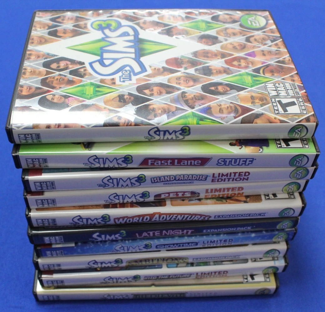 The Sims 3 Lot of 10 PC Games