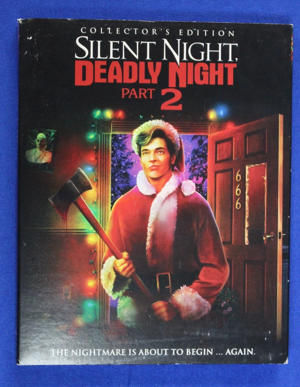 Silent Night Deadly Night Part 2 Collector's Edition Blu Ray + Poster + Figure
