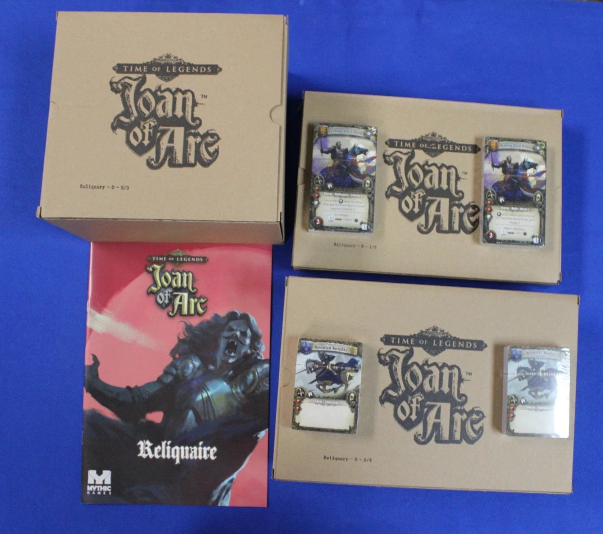 Mythic Time of Legends Joan of Arc Kickstarter Board Game + Expansions Lot