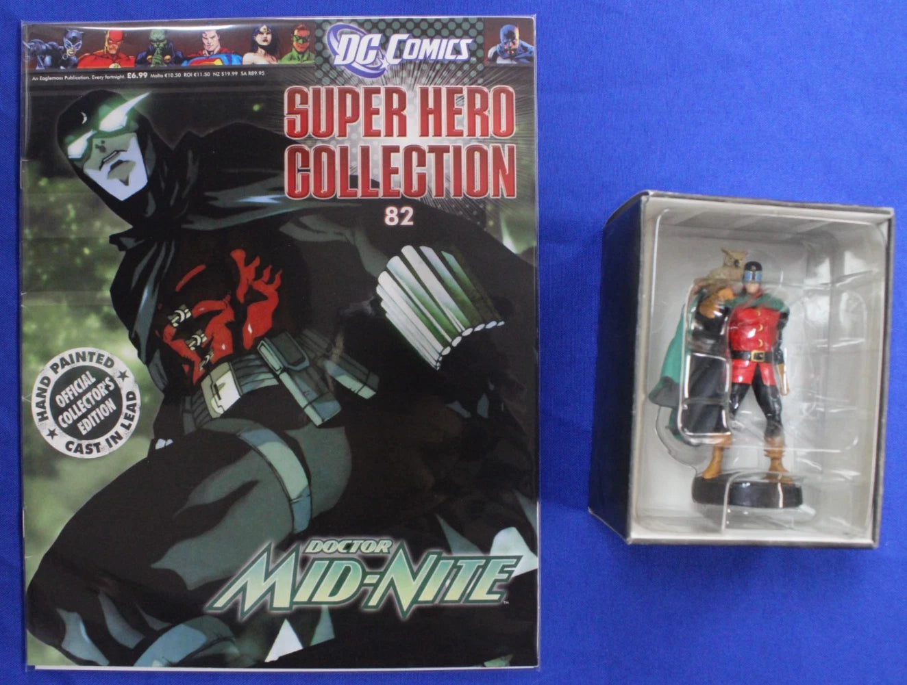 Eaglemoss DC Super Hero Collection Dr. Mid-Nite Lead Figurine & Magazine #82 FN