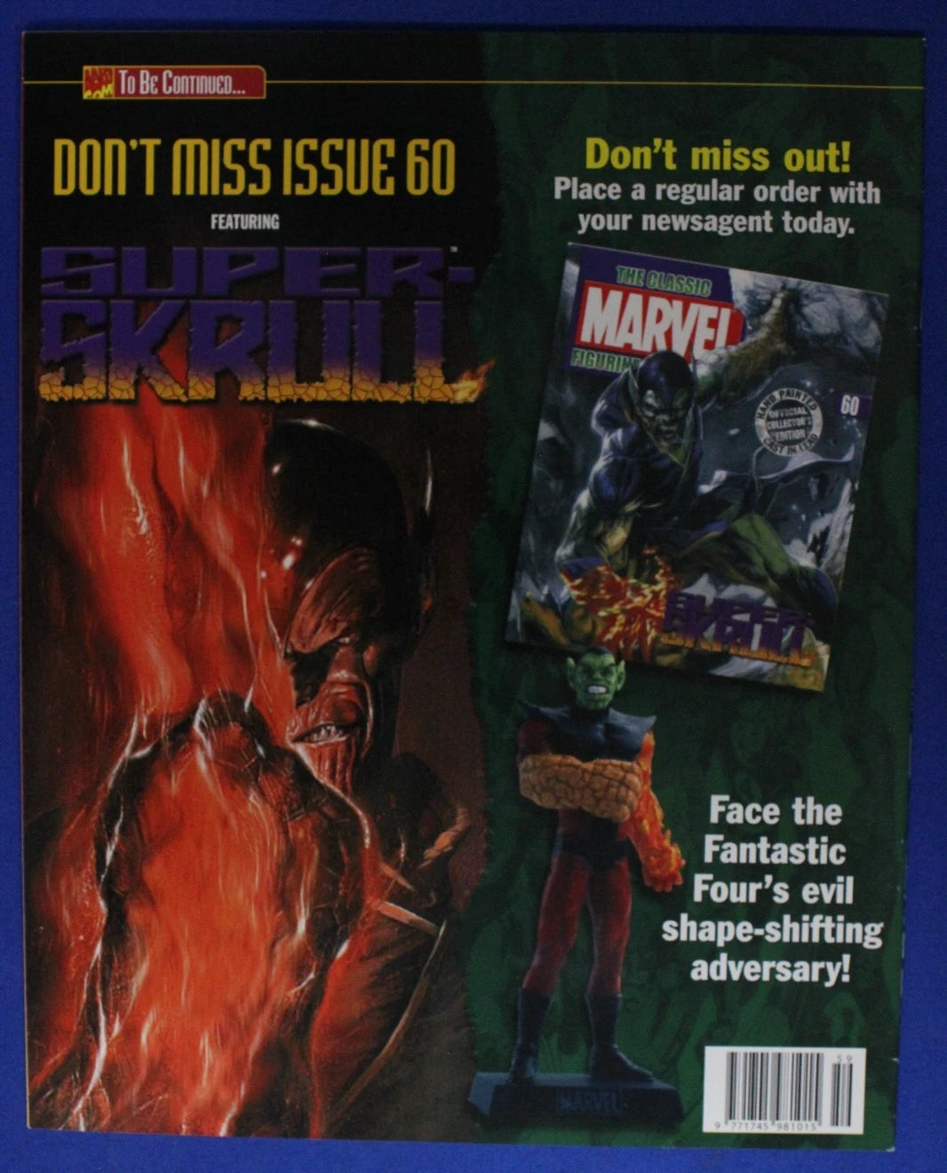 Eaglemoss Classic Marvel Collection Cage Lead Figurine & Magazine #59
