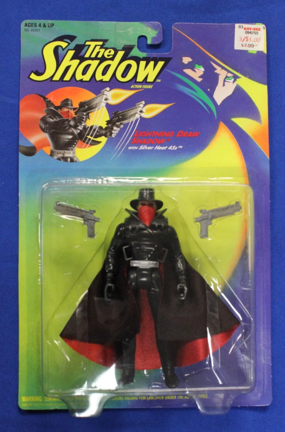 Kenner 1994 Lightning Draw Shadow Action Figure Lot of 6 Sealed in Box