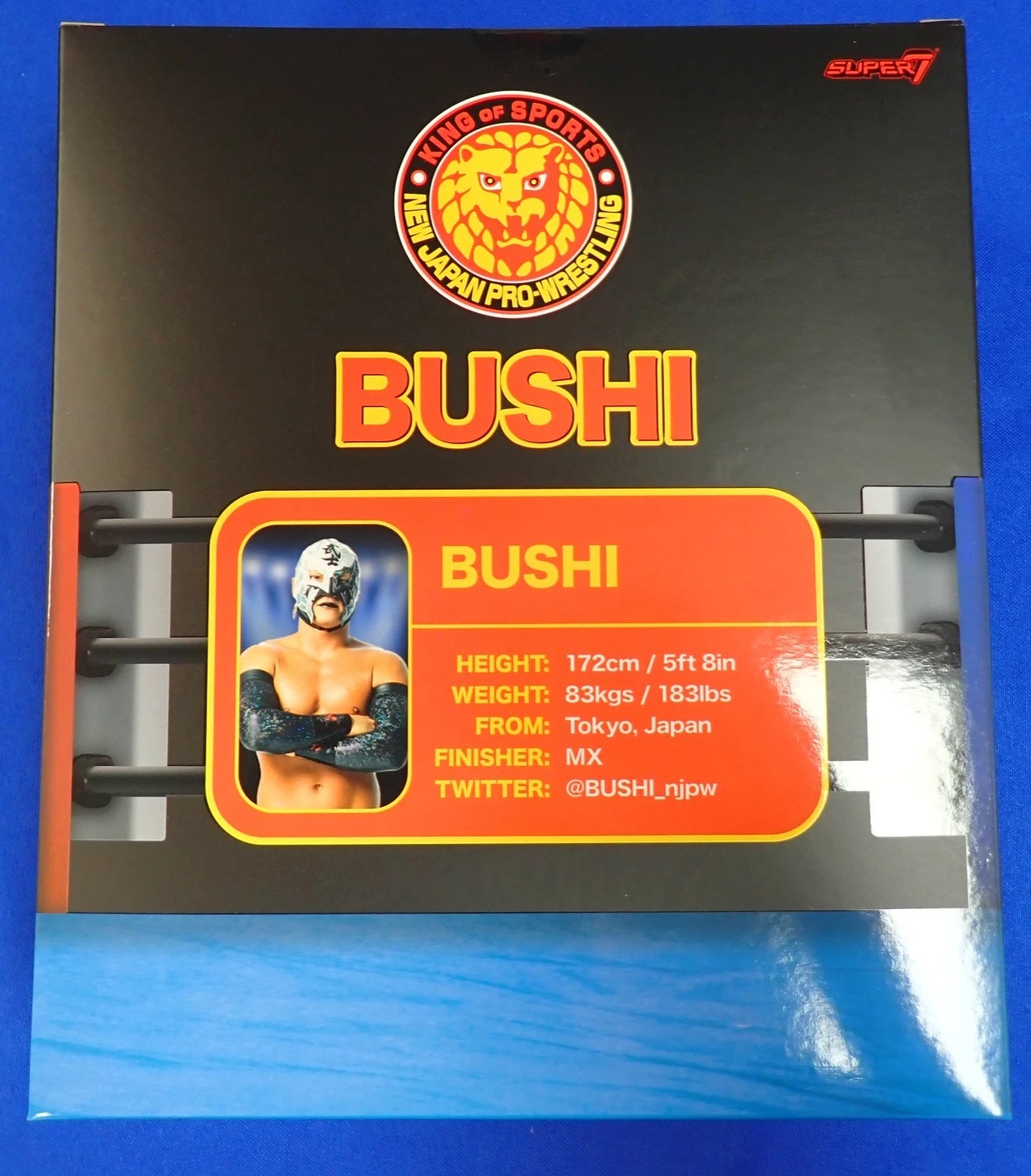 Super 7 New Japan Pro-Wrestling King of Sports Bushi New Sealed