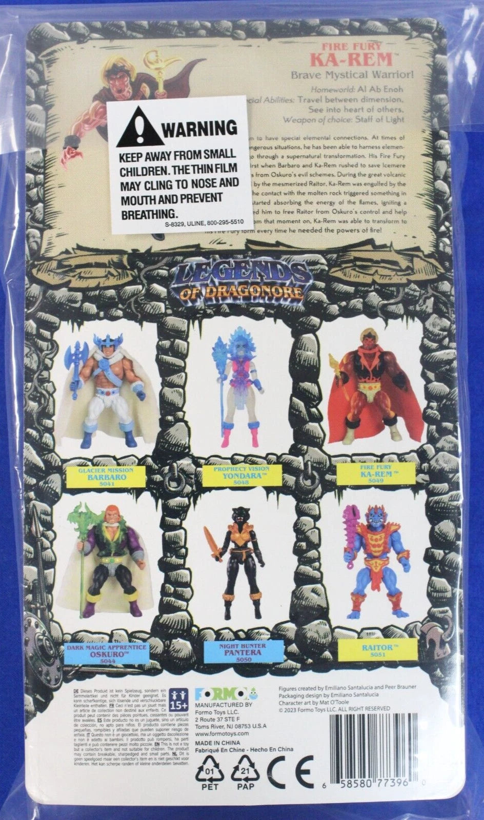 Formo Toys Legends of Dragonore Wave 1.5 Complete Set of 6 5.5" Action Figures