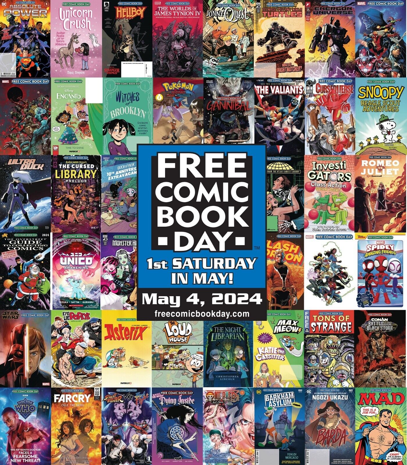 FCBD (Free Comic Book Day) 2024 Bundle! 46 comics (missing 2 titles)