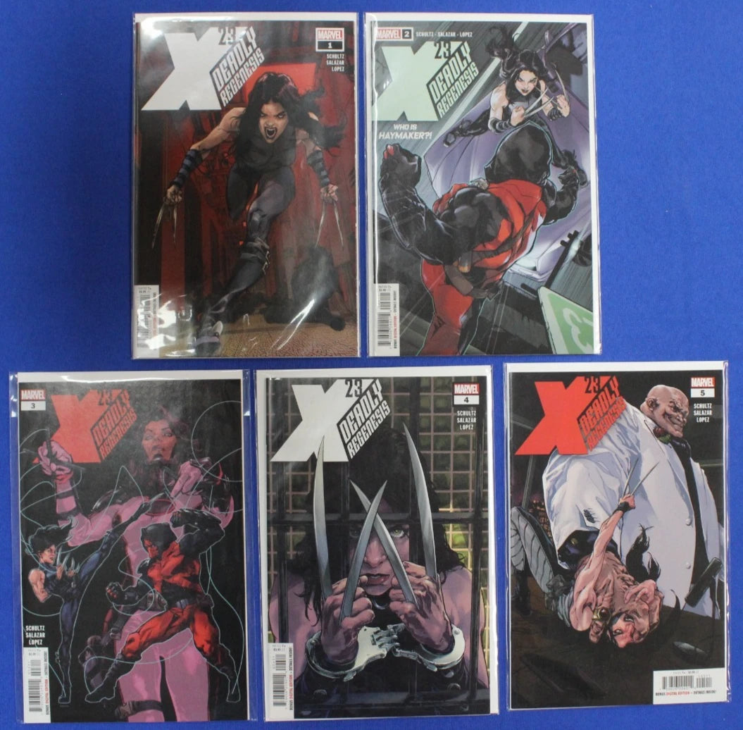 X-23 Deadly Regenesis #1-5 Complete Set VF/NM