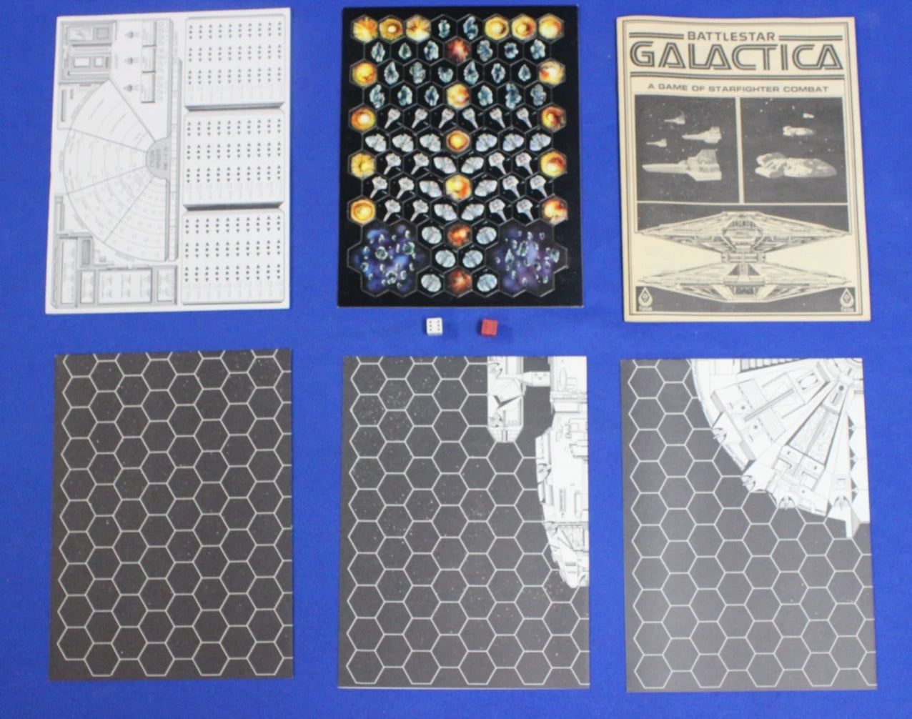 FASA 1979 Battlestar Galactica Starfighter Combat Board Game
