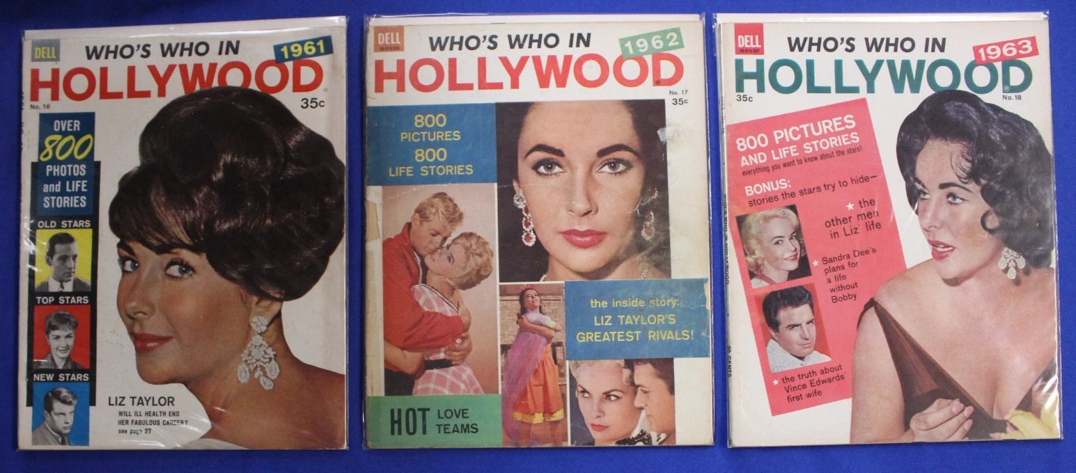 Who's Who in Hollywood & Movies Magazine Lot of 26 GD-FN