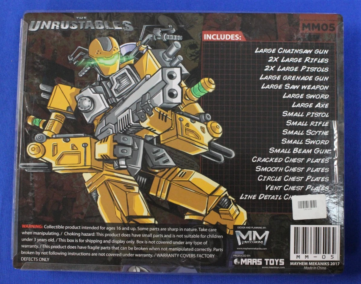 Mayhem Mekanics 2018 Unrustable Bastards Kickstarter Transformable Figure Lot