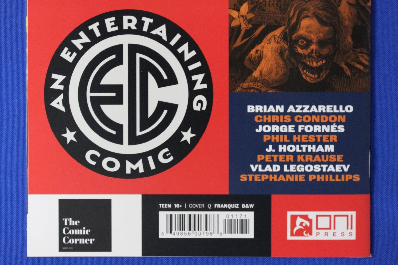 EC Epitaphs From the Abyss #1 Naomi Franquiz & Sketch Variant VF/NM