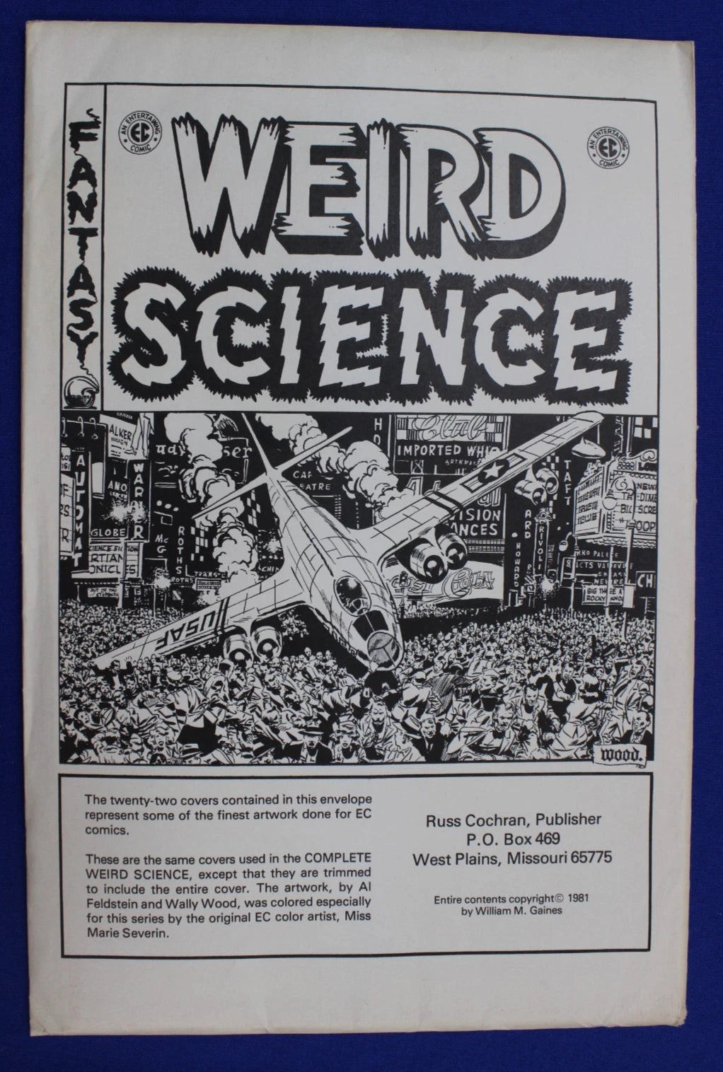 EC Weird Science Cover Portfolio Set of 24 Art Prints Ross Cochran 1981
