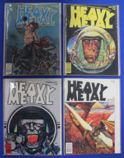 Heavy Metal Magazine #3 4 6 7 Lot of 4 FN