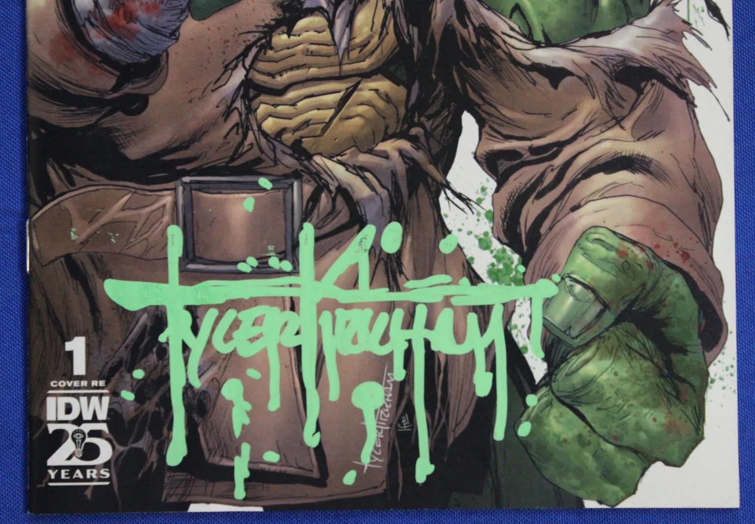 Teenage Mutant Ninja Turtles #1 Variant SIGNED by Tyler Kirkham w/ COA VF/NM