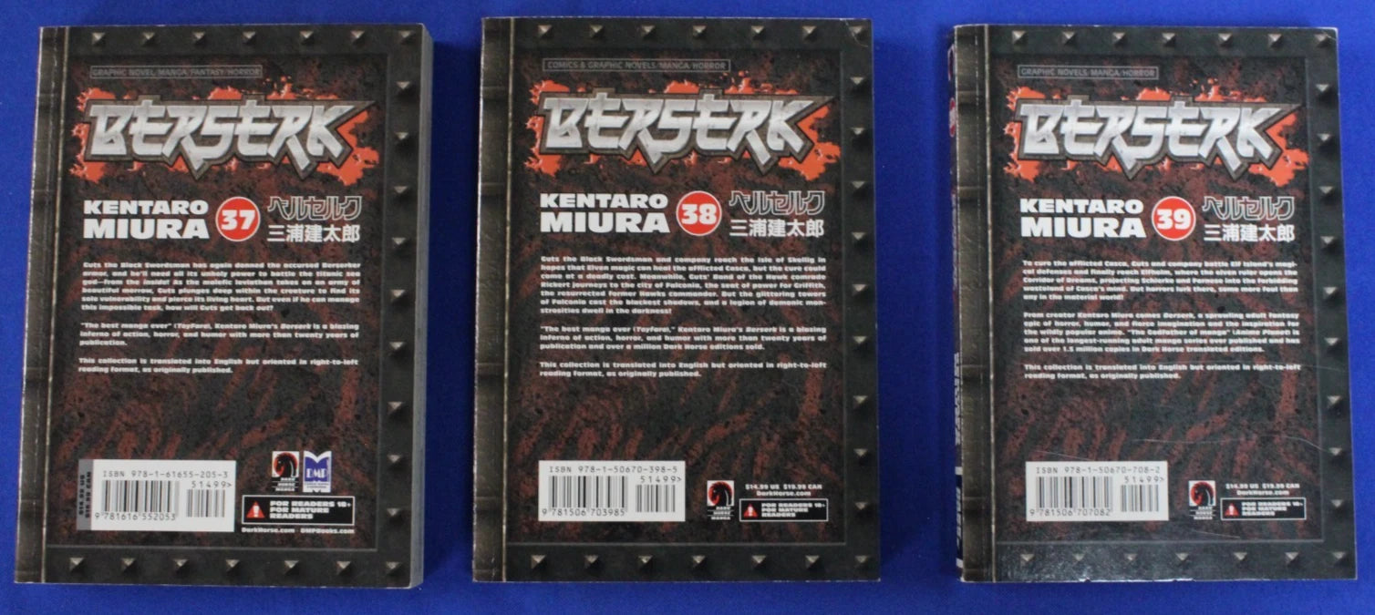Berserk Vol 1-41 + Flame Dragon Knight English Manga Near Complete Paperback Set