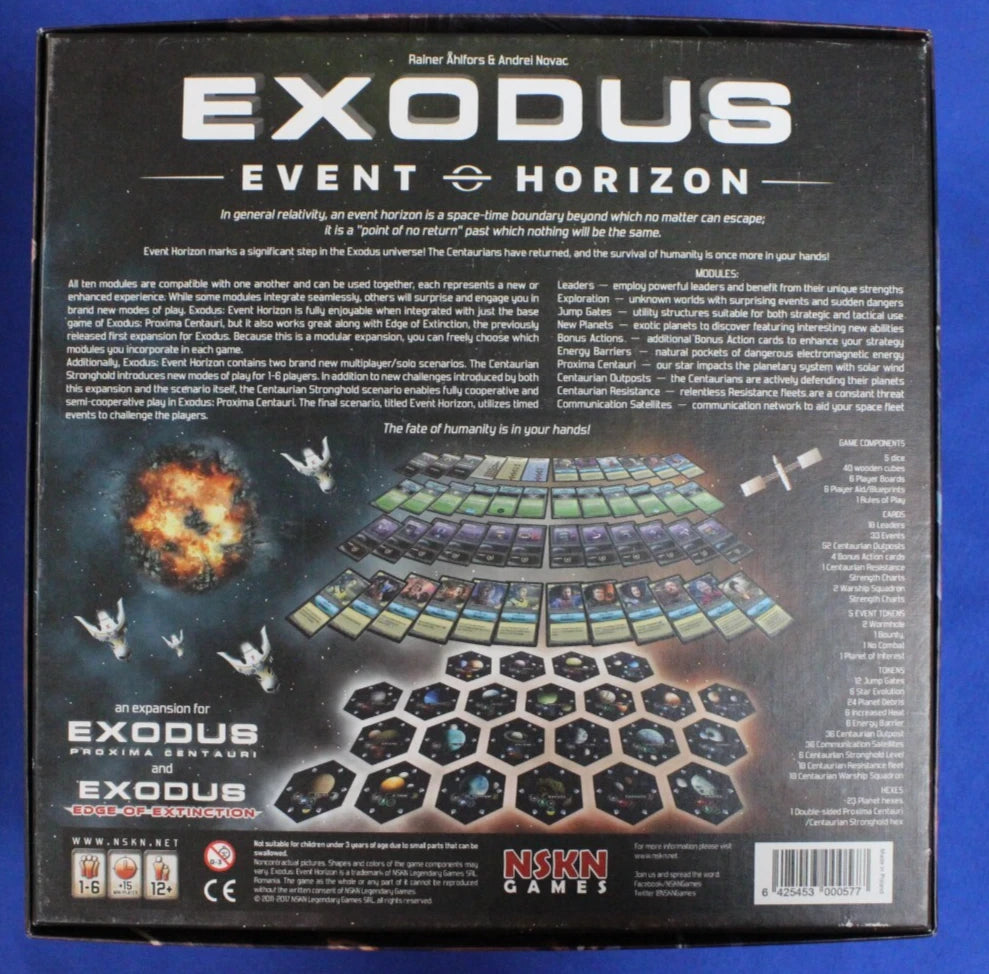 Exodus Proxima Centauri + Expansions Event Horizon Edge of Extinction INCOMPLETE