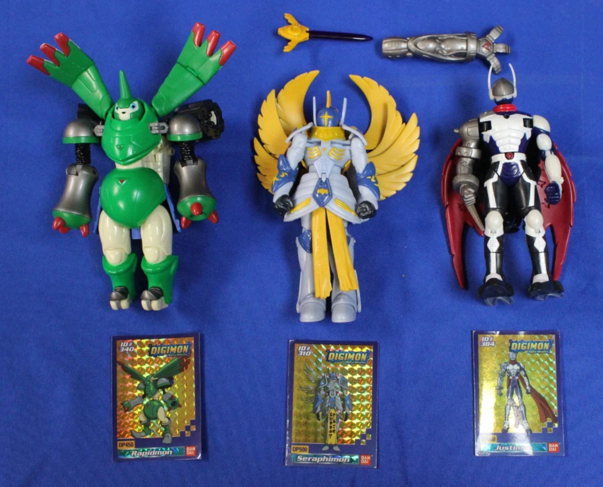 Bandai 2001 Digimon Digivolving Transforming Action Figure Lot of 3