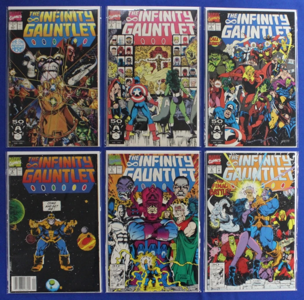 Infinity Gauntlet #1-6 Complete Set FN-VF