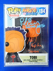 Funko POP #184 Tobi SIGNED by Michael Yurchak & Neil Kaplan w/JSA COA Naruto