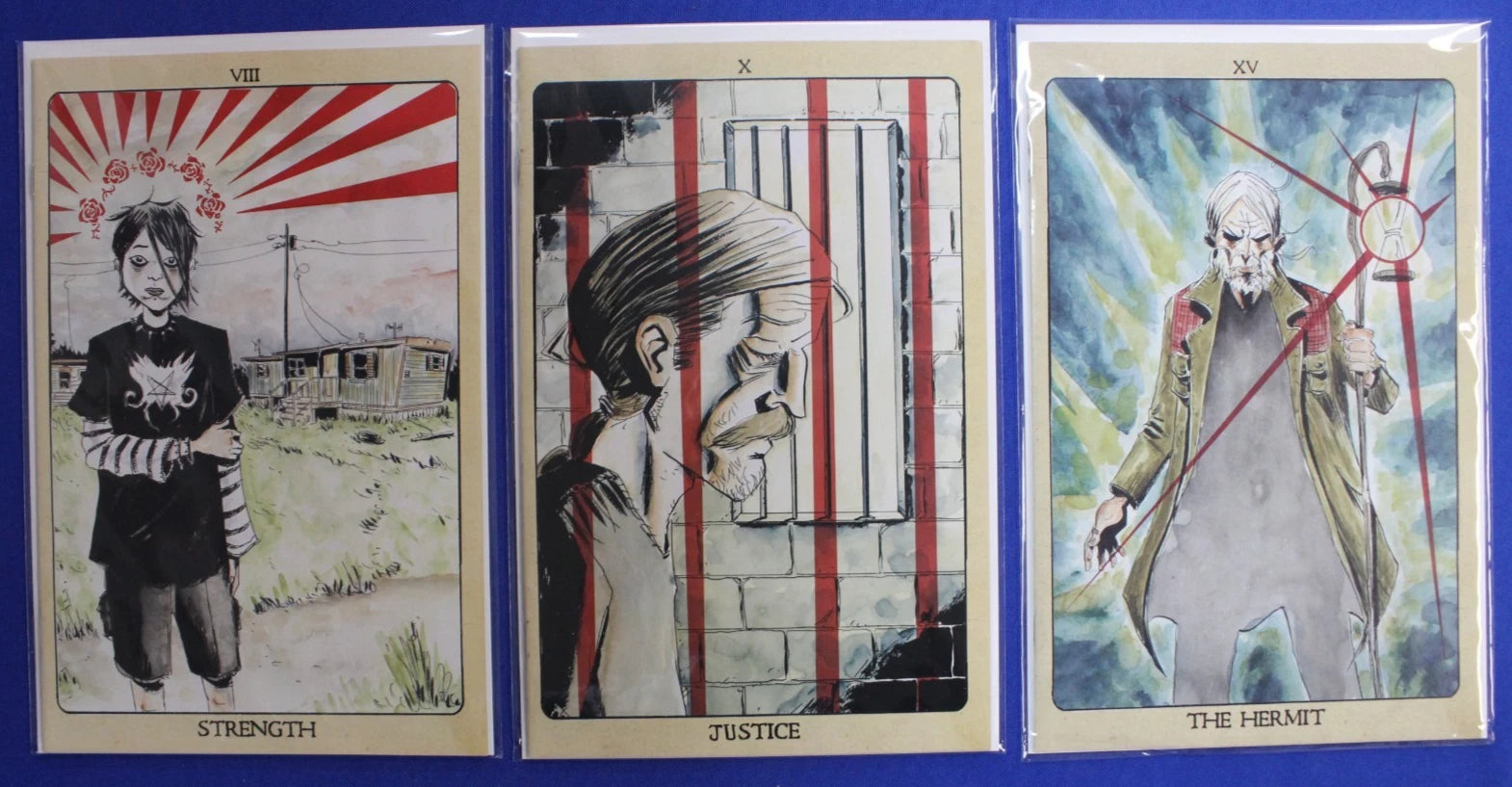 Minor Arcana #8 10 & 15 1:10 Tarot Variant Lot of 3 VF/NM