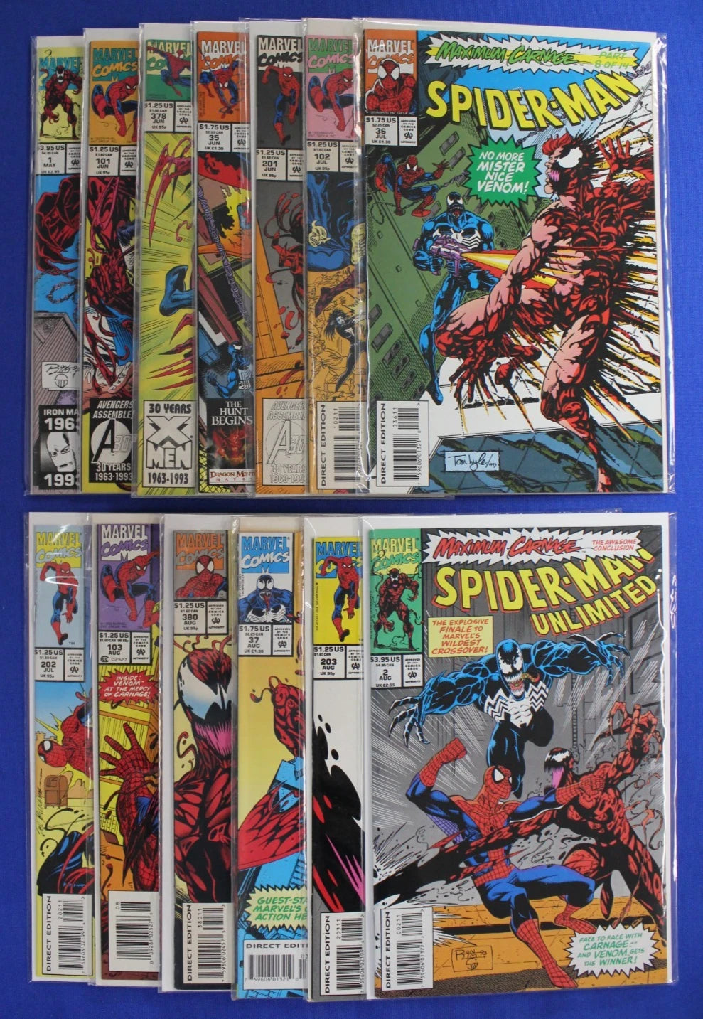 Maximum Carnage #1-14 Near Complete Set (Missing Part 7) VF