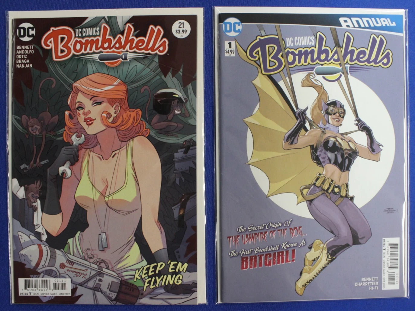 DC Comics Bombshells #1-19 & 21 + Annual Lot of 21 VF/NM