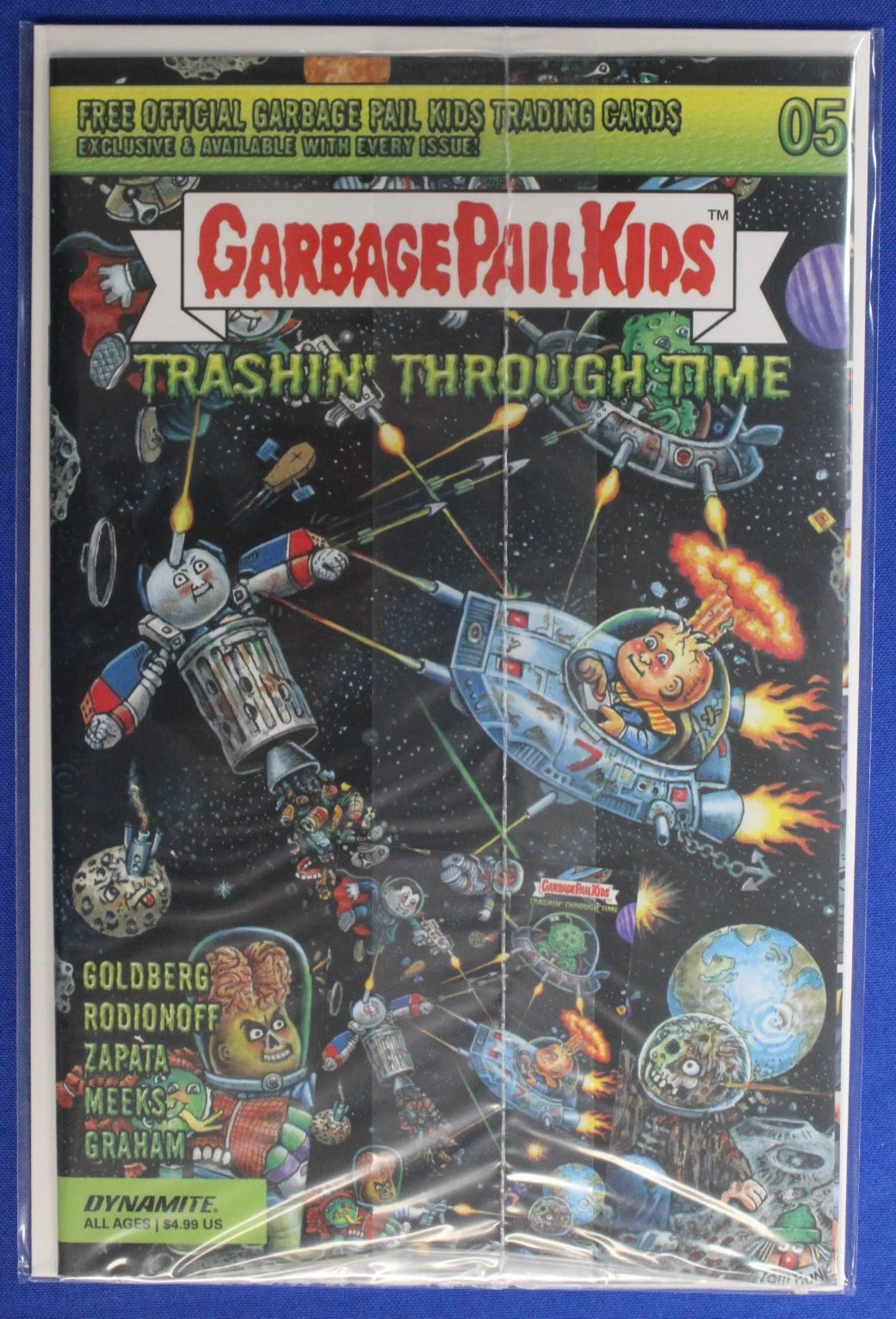 Garbage Pail Kids Trashin' Through Time #1-5 Complete Set w/ Cards + Madballs Vs