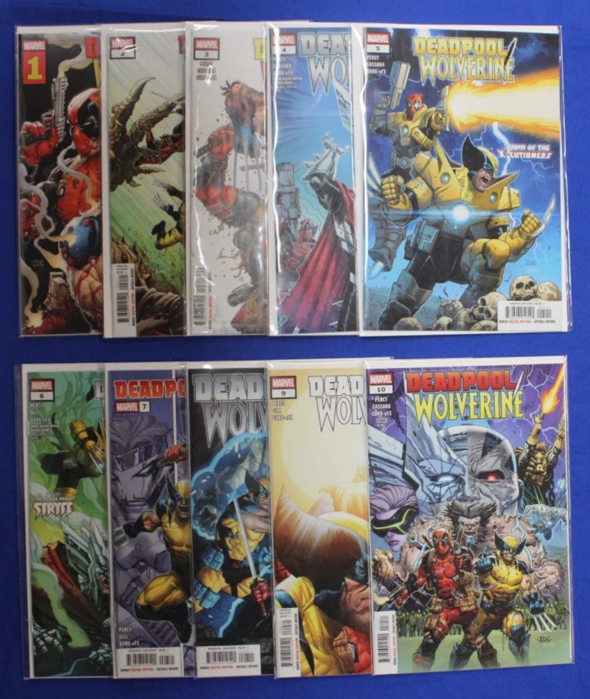 Deadpool Wolverine #1-10 Complete Set VF/NM