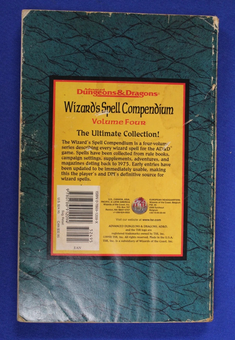 Wizards of the Coast '90s Dungeons & Dragons Wizard's Spell Compendium Vol. 1-4