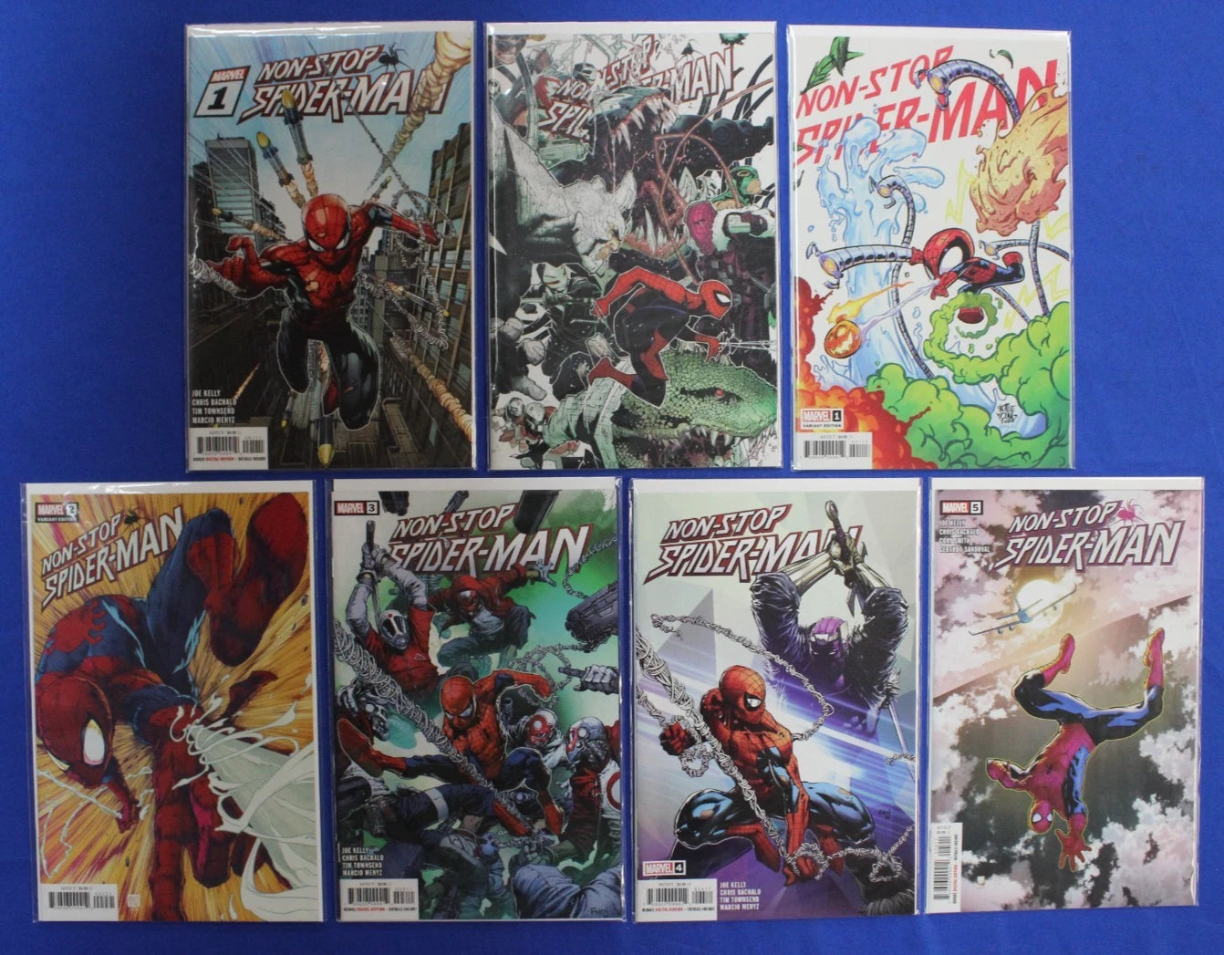 Non-Stop Spider-Man #1-5 Complete Set + Variants Lot of 7 VF/NM
