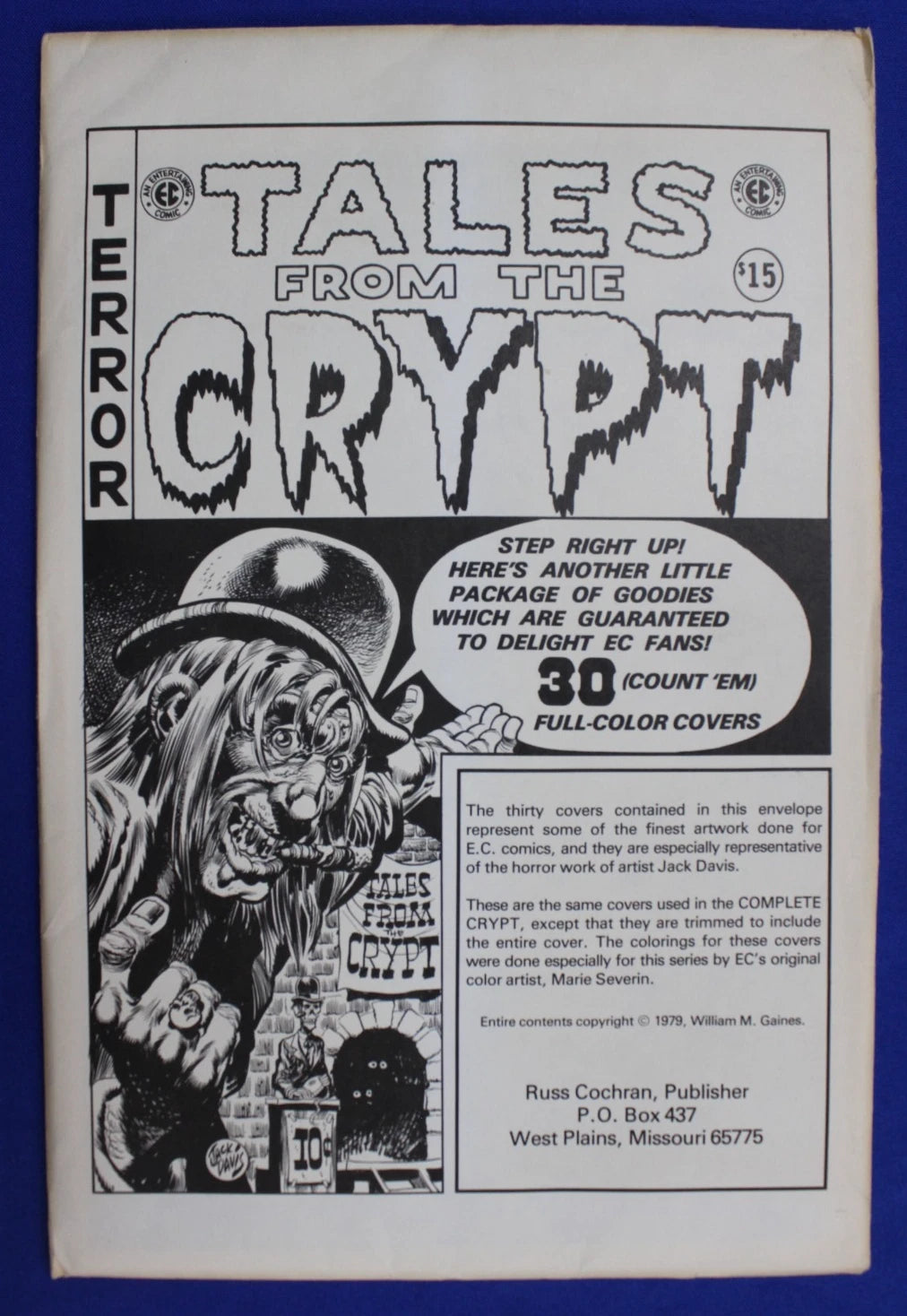 EC Tales from the Crypt Cover Portfolio Set of 30 Art Prints Unopened