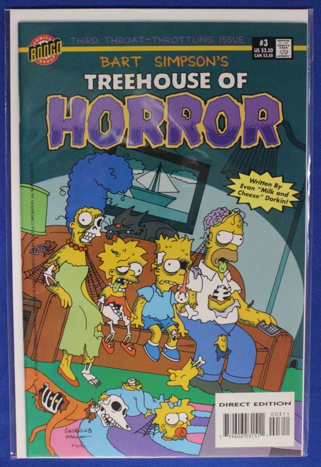 Treehouse of Horror #1, 3, 5 Lot VF-VF+