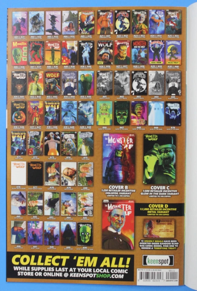 The Monster and the Wolf #1 1:700 Blind Bag Glow in the Dark Cover A66