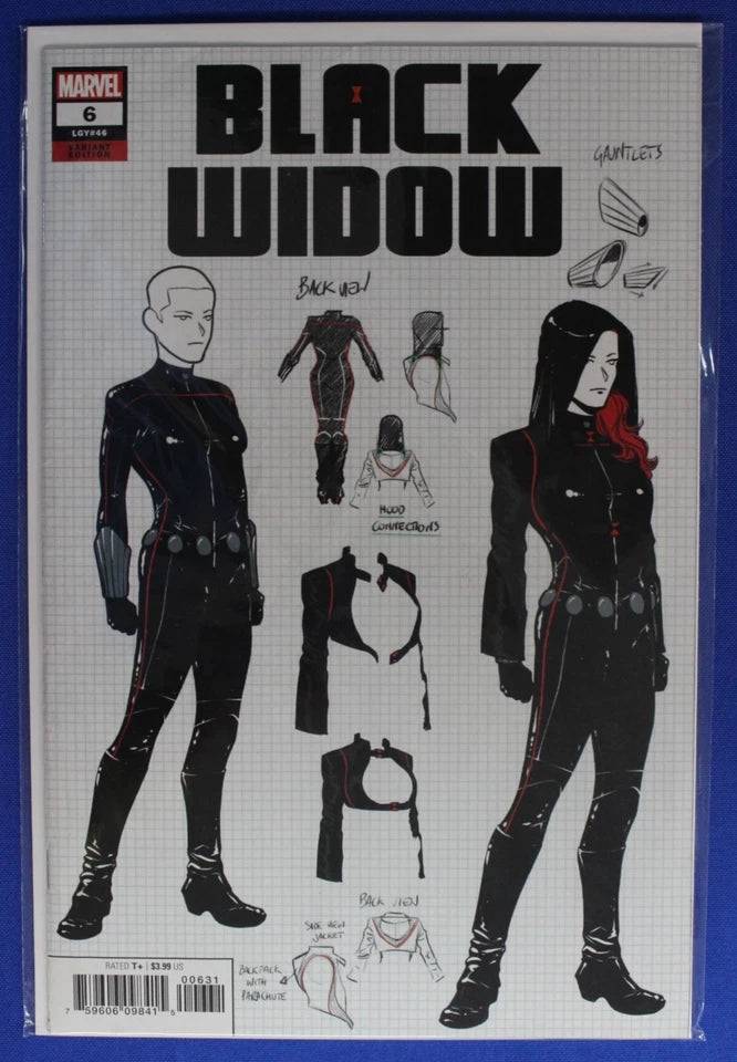 Black Widow #6 A Cvr, 1:10 & 2nd Print Variants Lot of 3 VF/NM
