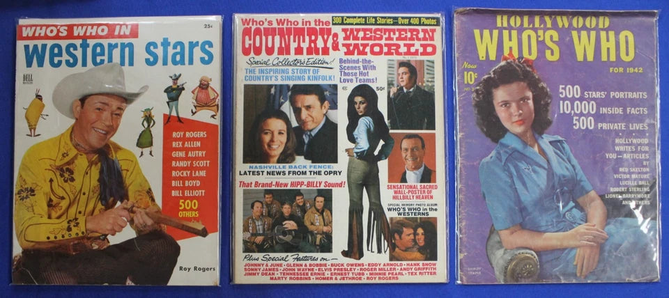Who's Who Magazine Lot of 21 GD-FN