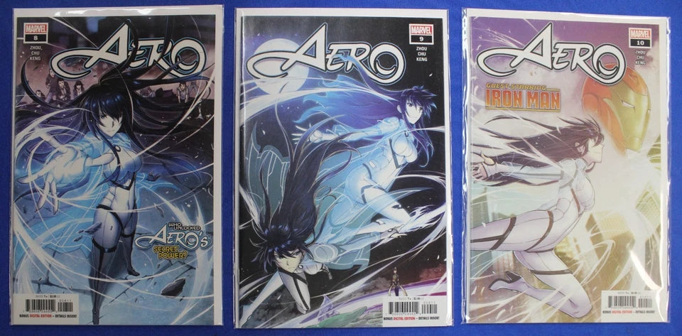 Aero #1-10 Near Complete Set (No 11-12) Lot of 11 VF/NM