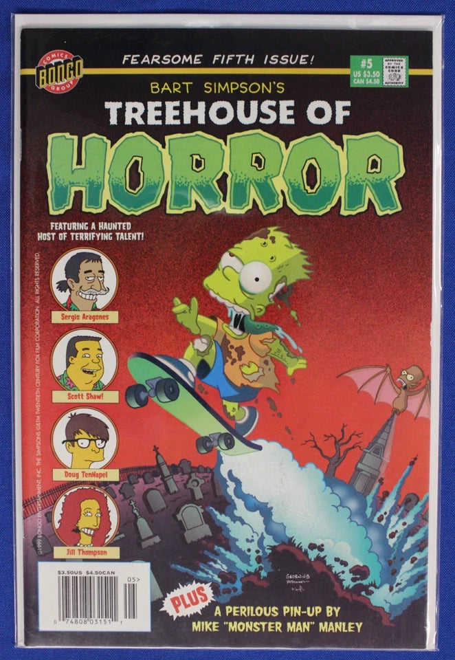 Treehouse of Horror #1, 3, 5 Lot VF-VF+