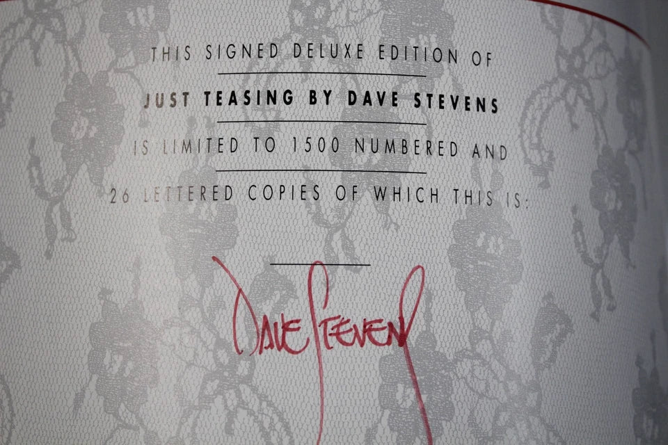 Just Teasing by Dave Stevens Hardcover Rare Signed Ed. (Pre-Owned)