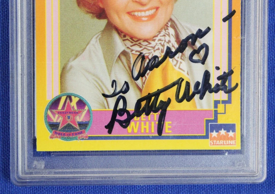 Starline 1991 Hollywood Trading Card #148 Betty White SIGNED PSA/DNA Certified