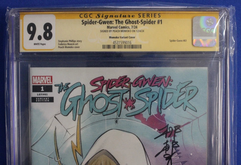 Spider-Gwen The Ghost Spider #1 Momoko Variant SIGNED CGC SS 9.8 NM/M