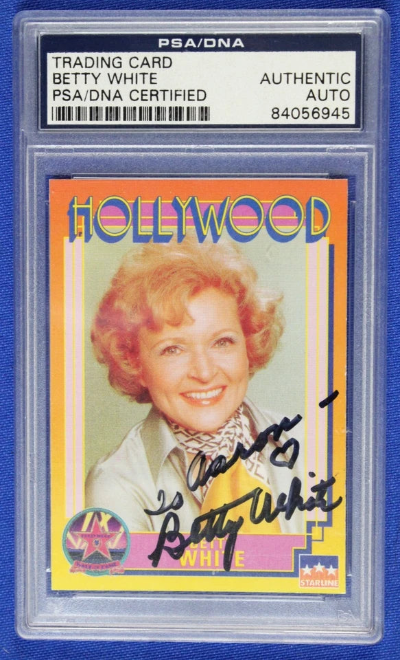 Starline 1991 Hollywood Trading Card #148 Betty White SIGNED PSA/DNA Certified