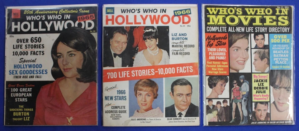 Who's Who Magazine Lot of 21 GD-FN