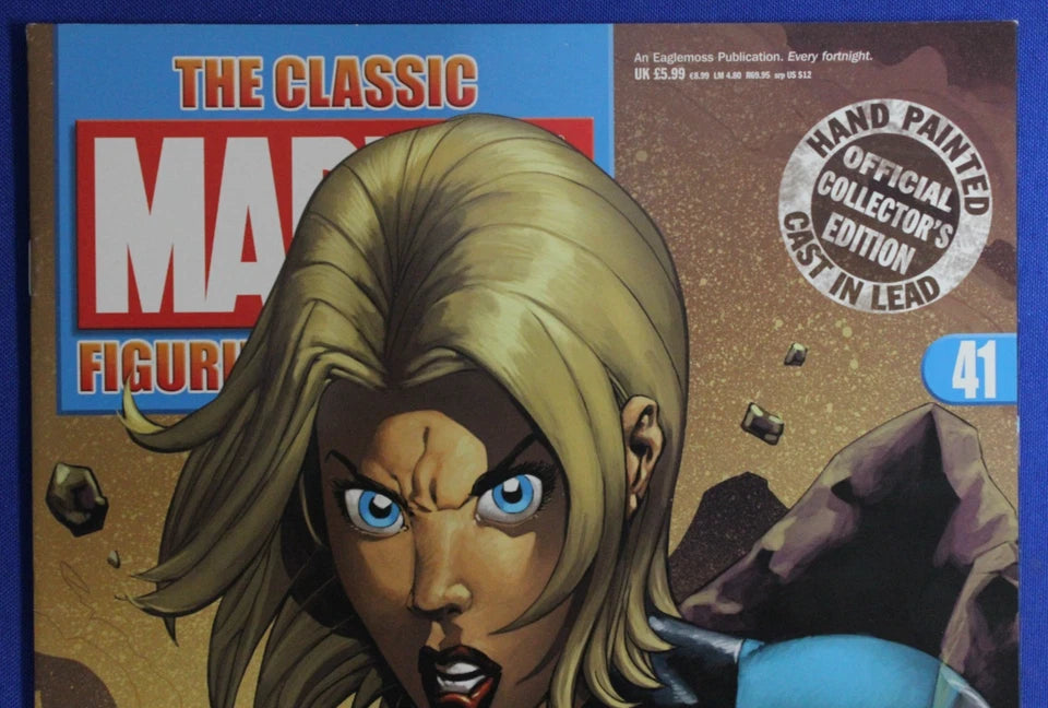 Eaglemoss Classic Marvel Collection Invisible Woman Lead Figurine & Magazine #41