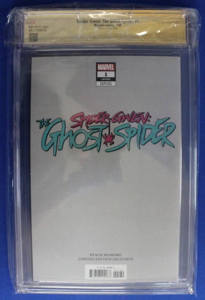 Spider-Gwen The Ghost Spider #1 Momoko Variant SIGNED CGC SS 9.8 NM/M
