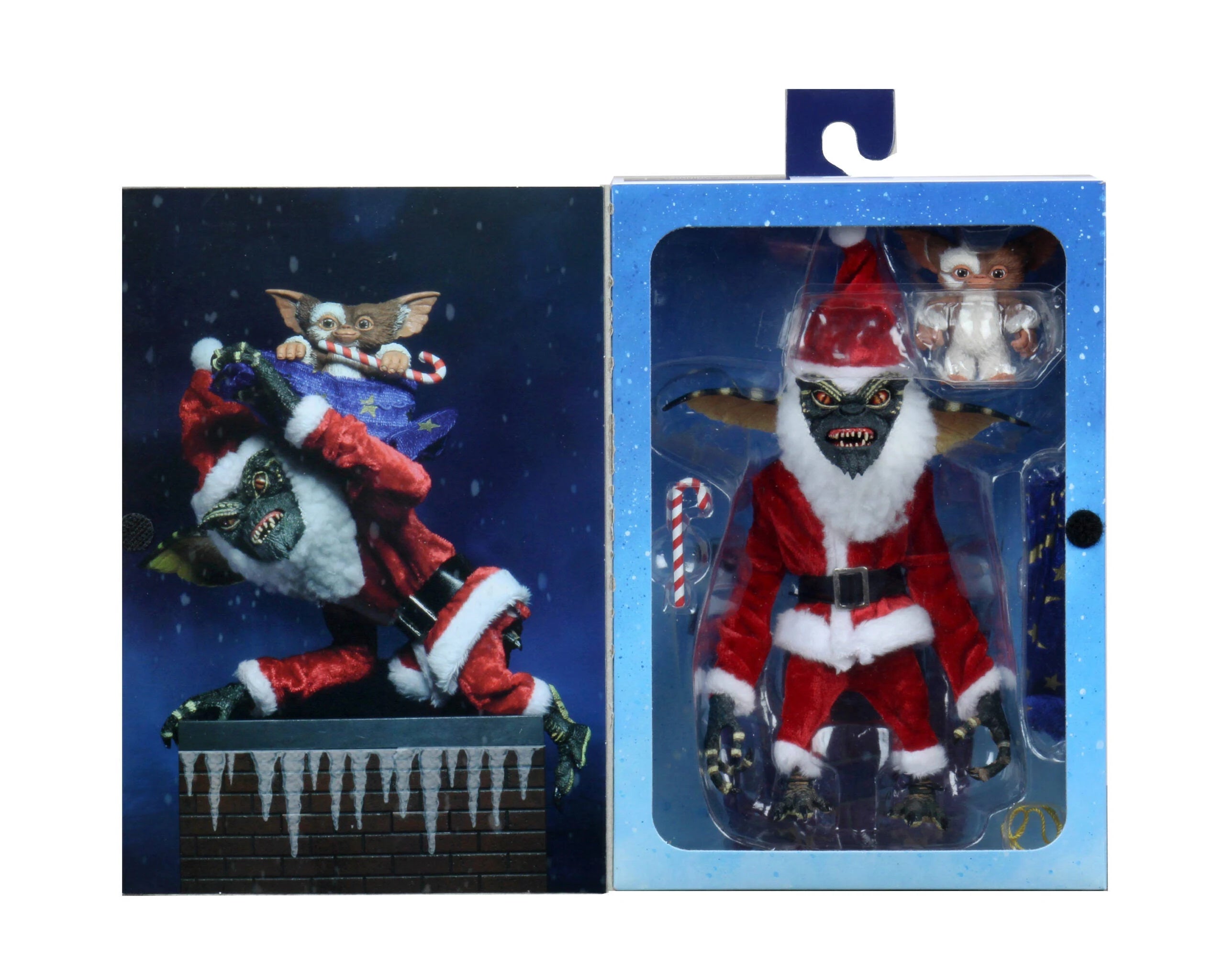 NECA Action Figure Gremlins Ultimate Santa Stripe and Gizmo