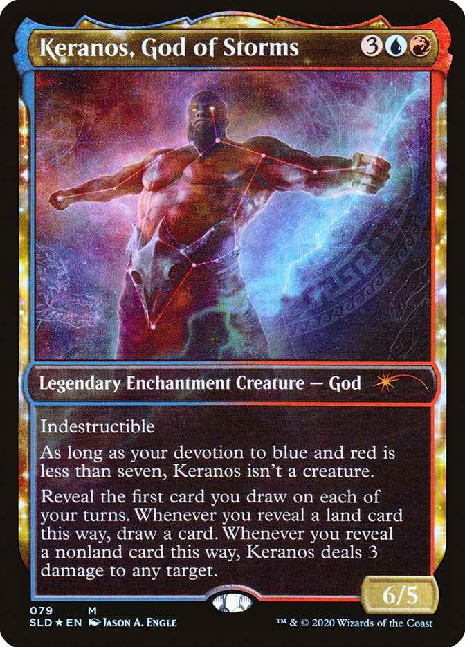 Keranos, God of Storms - Blue/Red