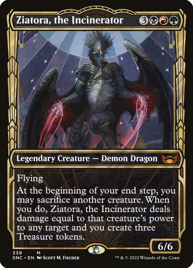 Ziatora, the Incinerator - Black/Red/Green